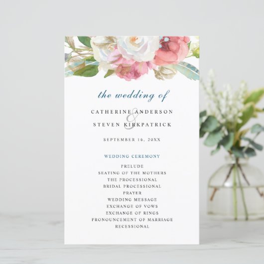 Elegantes rosa Blumenzwiebelprogramm (Stehend Vorderseite)