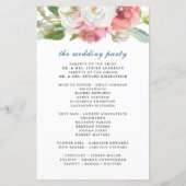 Elegantes rosa Blumenzwiebelprogramm (Rückseite)