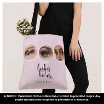 Elegantes Rosa-Blush 3-Foto-Wimpern- und Augenbrau