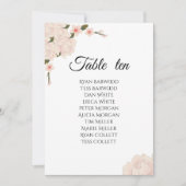 Elegantes rosa Blütenblütenblatt Hochzeitskarte Einladung (Vorderseite)