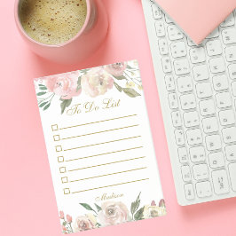 Elegantes Rosa Blütengoldfarben für benutzerdefini Post-it Klebezettel
