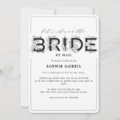 Elegantes Rosa Blütengrün per Mail Brautparty Einladung (Vorderseite)