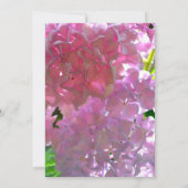 Elegantes Rosa Boho Blumen Blume Brautparty Einladung (Rückseite)