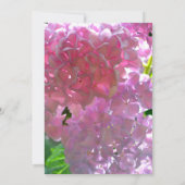 Elegantes Rosa Boho Blumen Blume Brautparty Einladung (Rückseite)