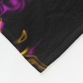 Elegantes rosa boho-Retromuster Fleecedecke (Ecke)