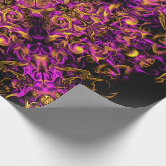 Elegantes rosa boho-Retromuster Geschenkpapier (Ecke)