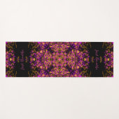 Elegantes rosa Boho Retromuster inspirierend Yogamatte (Vorderseite (Horizontal))