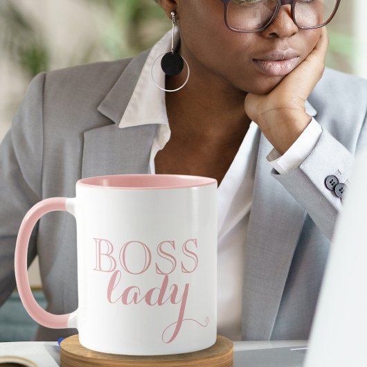 Elegantes rosa Boss Lady Corporate Gift Tasse
