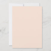 Elegantes Rosa Brautparty Einladung (Rückseite)