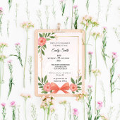 Elegantes Rosa Brautparty Einladung