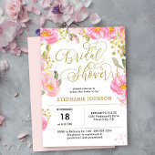 Elegantes rosa Brautparty Einladung