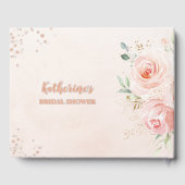 Elegantes Rosa Brautparty Foto Gästebuch (Rückseite)