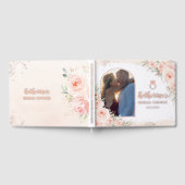 Elegantes Rosa Brautparty Foto Gästebuch (Voll)