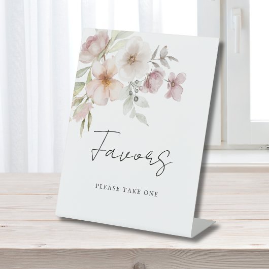 Elegantes Rosa Brautparty Gefallen Sockelschild