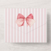 Elegantes Rosa Brautparty Party All In One Einladung (Rückseite)