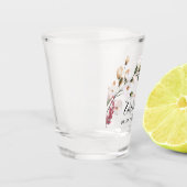 Elegantes Rosa Brautparty Schnapsglas (Links)