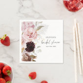 Elegantes Rosa Brautparty Serviette (Beispiel)