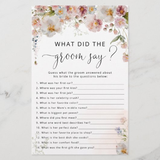 Elegantes Rosa Brautparty-Spiel (Vorderseite)