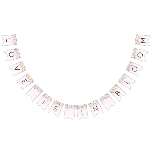 Elegantes Rosa Brautparty Wimpelkette (Alle)