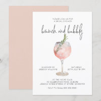 Elegantes rosa Brunch & Bubbly Brautparty