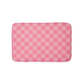 Elegantes rosa Checkerboard Badematte (Vorderseite)