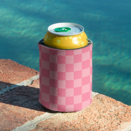 Elegantes rosa Checkerboard Dosenkühler (In Situ Pool)