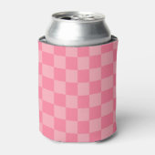 Elegantes rosa Checkerboard Dosenkühler (Kanne Vorderseite)