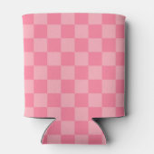 Elegantes rosa Checkerboard Dosenkühler (Rückseite)