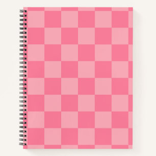 Elegantes rosa Checkerboard Notizblock