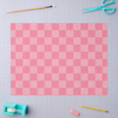 Elegantes rosa Checkerboard Seidenpapier (Basteln)