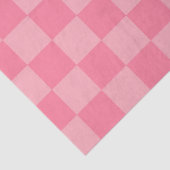 Elegantes rosa Checkerboard Seidenpapier (Detail)