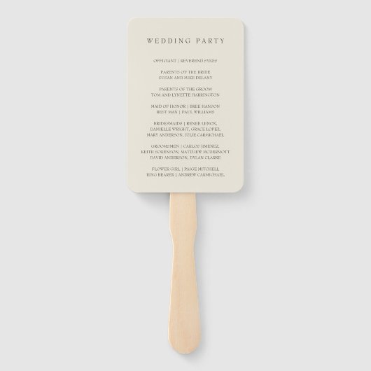 Elegantes rosa Cherry Blossom Hochzeitsprogramm Fächer (Rückseite)