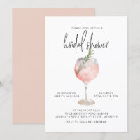 Elegantes rosa Cocktail Bubbly Brunch Brautparty 
