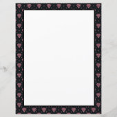 Elegantes rosa Diamantmuster auf personalisierter (Rückseite)