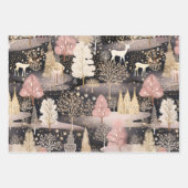 Elegantes rosa Dorf Geschenkpapier Set (Vorderseite 2)