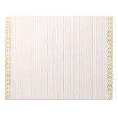 Elegantes rosa Druckfarben und goldfarbenes Notepa Notizblock (Vorderseite)