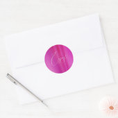 Elegantes Rosa Enjoy Sticker (Umschlag)