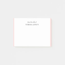 Elegantes Rosa-Feminines Schreibtischdesign Post-it Klebezettel