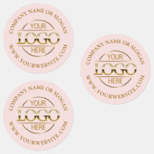 Elegantes rosa Firmenlogo