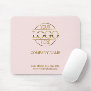 Elegantes rosa Firmenlogo Mousepad