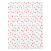 Elegantes rosa Flamingo Wasserfarben Muster Tischdecke (Vorderseite)