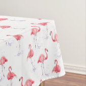 Elegantes rosa Flamingo Wasserfarben Muster Tischdecke (Beispiel)