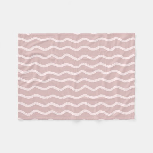 Elegantes Rosa Fleecedecke (Vorderseite (Horizontal))