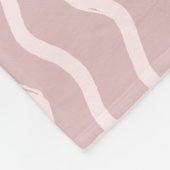 Elegantes Rosa Fleecedecke (Ecke)
