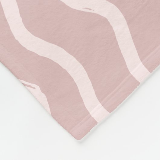 Elegantes Rosa Fleecedecke (Ecke)