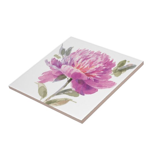 Elegantes rosa Floral Fliese (Seite)