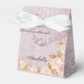 Elegantes Rosa Floral Paris Party Geschenkschachtel (Vorderseite)