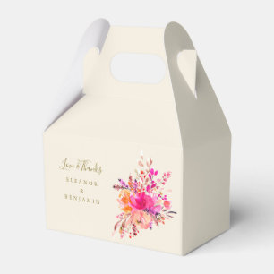 Elegantes Rosa Floral Wedding Foto Custom Vielen D Geschenkschachtel