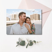 Elegantes Rosa Floral Wedding Foto Save The Date