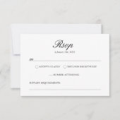 Elegantes rosa, florales Monogramm-Wappen RSVP Karte (Vorderseite)